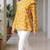 mustard floral georgette women's  styles western top