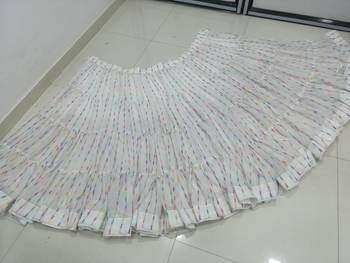 SPLENDID WHITE SEQUINS EMBROIDERED GEORGETTE FOR FESTIVALS SPECIAL LEHENGA 3