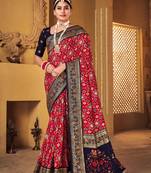 Beautiful Dhola Tesar Velvet Silk With Self Weaving Saree With Tessles
