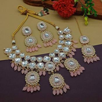  Tradtional Gold Plated Bridal Kundan Choker Wedding Earring Necklace Jewellery Set 1