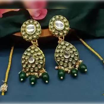  Tradtional Gold Plated Bridal Kundan Choker Wedding Earring Necklace Jewellery Set 2