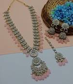  Tradtional Gold Plated Bridal Kundan Choker Wedding Earring Necklace Jewellery Set