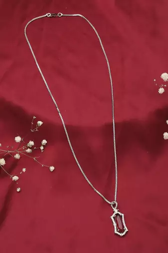 American Diamond Red Stone Necklace