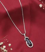 American Diamond Blue Stone Necklace