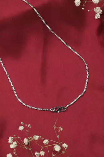 American Diamond Blue Stone Necklace