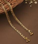 Vintage Gold Kundan Anklets
