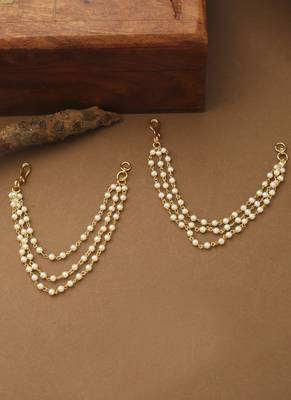 Set of Ear Cuffs in White Gold 1