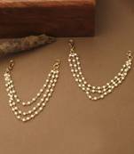 Set of Ear Cuffs in White Gold