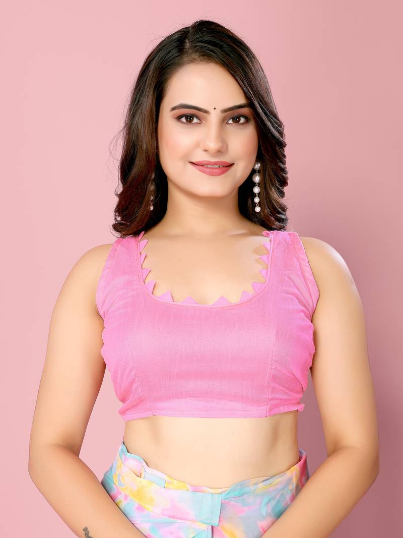 Multicolor Soft Georgette Pre-Stitched Saree with Unstitched Blouse