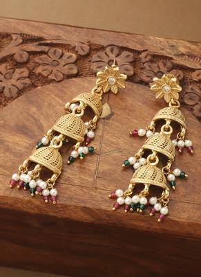 Antique Jewellery Designer Party Wear Earrings 1