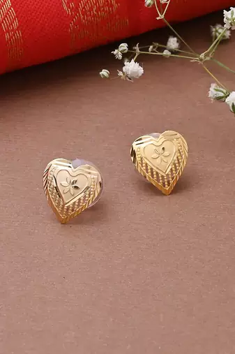 Heart-Shaped Necklace Set with Matching Earrings