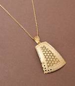 Yellow Gold Necklace Set With Earrings