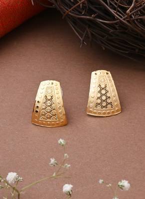 Yellow Gold Necklace Set With Earrings 4