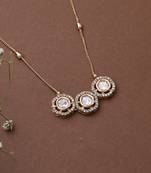 Elegant Gold-Toned Kundan Necklace Set