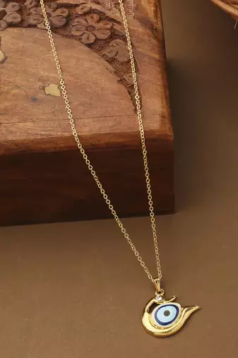 Long Evil Eye Pendant