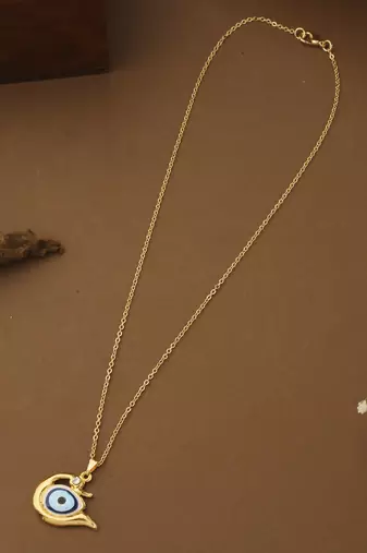 Long Evil Eye Pendant