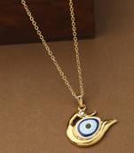 Long Evil Eye Pendant