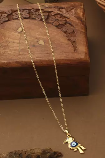 Evil Eye Bird Pendant