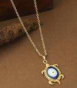 Evil Eye Turtle Pendant