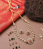 Changeable Necklace With Earrings In Different Colours