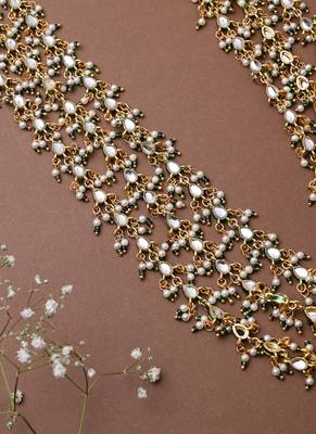 3 Layered Long Necklace Set With Earrings 3