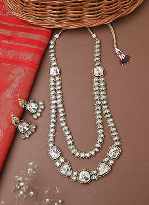 Dual Layered Necklace Set For Wedding 1
