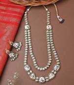 Dual Layered Necklace Set For Wedding