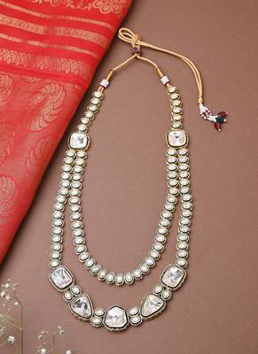 Dual Layered Necklace Set For Wedding 2