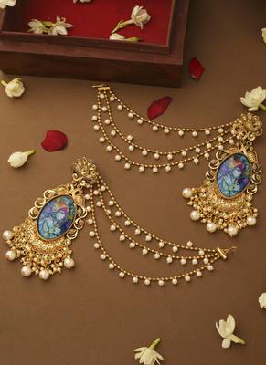 Krishna Motif Ear Chain 1