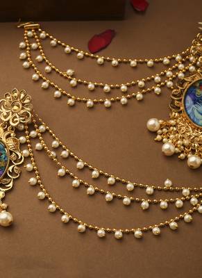 Krishna Motif Ear Chain 2