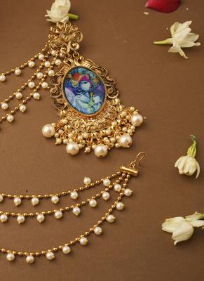 Krishna Motif Ear Chain 3