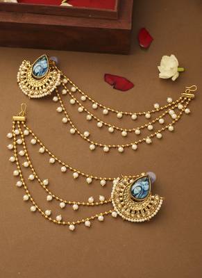 Ram-Sita Motif Ear Chain 1