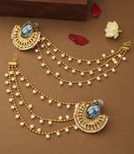 Ram-Sita Motif Ear Chain