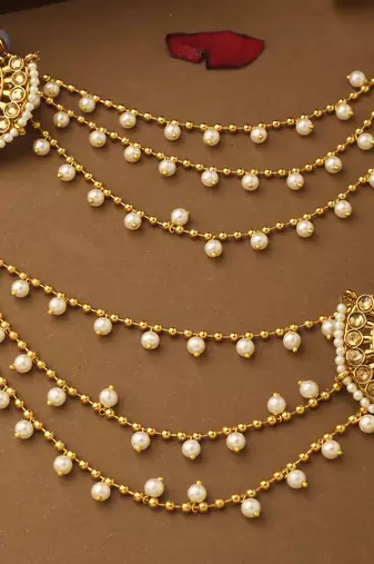 Ram-Sita Motif Ear Chain