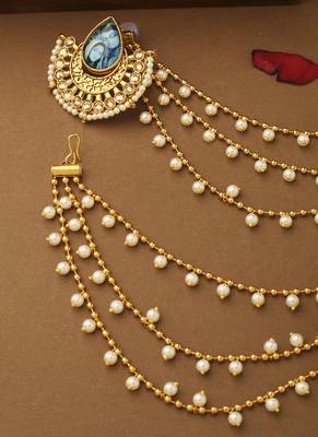 Ram-Sita Motif Ear Chain 4