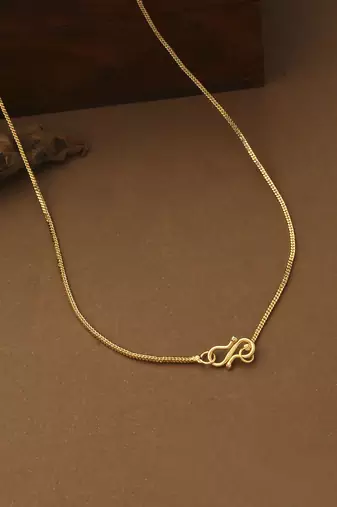 Laxmi Motif Black Gold Mangalsutra