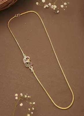 Swan Yellow Gold Necklace 1
