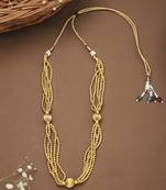 Yellow Gold Ball Chain Necklace