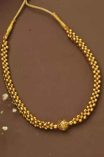 Gold Plated Ball Chain Necklace
