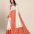 White woven banarasi silk saree with blouse