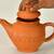  SOWPEACE Terracotta Teapot - Artisan Made Kitchenware, Natural Clay, 1L Capacity