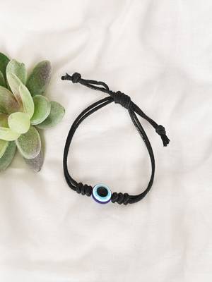 Nvr unisex black evil eye rakhi with roli chawal 5