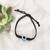 Nvr unisex black evil eye rakhi with roli chawal