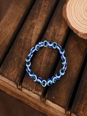  unisex blue evil eye rakhi with roli chawal 1