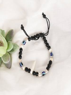  unisex black evil eye rakhi with roli chawal 1