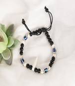  unisex black evil eye rakhi with roli chawal
