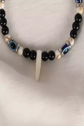  unisex black evil eye rakhi with roli chawal