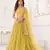 YELLOW NET FABRIC LEHENGA CHOLI WITH SEQUINS AND THREAD EMBROIDERY WORK