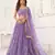 LAVENDER NET FABRIC LEHENGA CHOLI WITH SEQUINS AND THREAD EMBROIDERY WORK