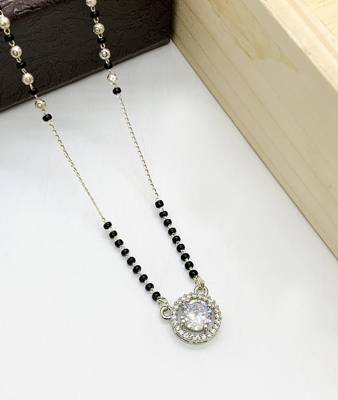 Wynona short diamond mangalsutras 18  inch 3